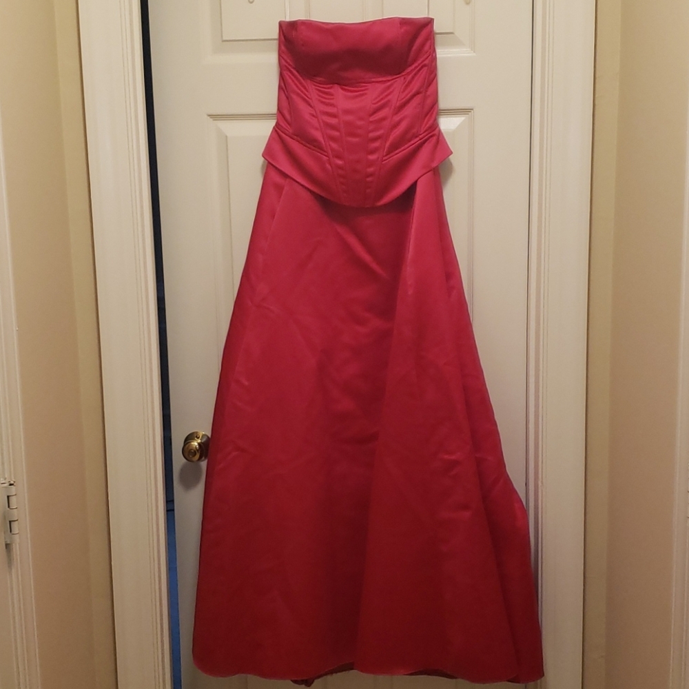 Jessica McClintock Strapless Corset Gown